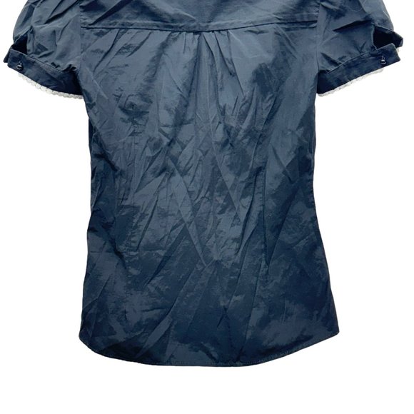 Zara Basic Women's Shirt Top Black - Size Small - Picture 4 of 7